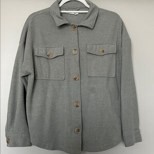 Green Button-Up Shirt